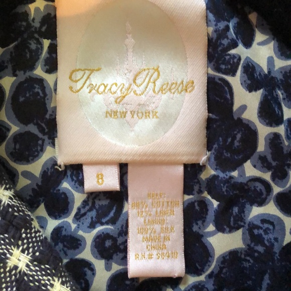 Gorgeous Tracy Reese navy & white coat. Size 8 - Picture 6 of 8